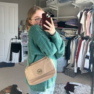 Michael Kors Tan Leather Shoulder Bag